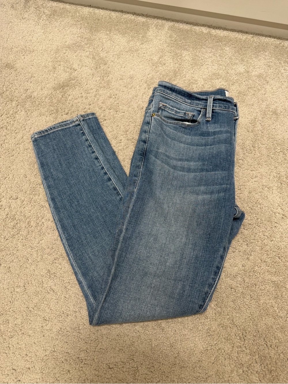 Frame Classic Mid Blue Women's Slim Jeans